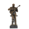 Música Decor Bronze Estátua Performer Carving Bronze Escultura Tpy-749